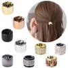 Punk Elastic Crystal Hair Ring Headband Hair Cuff Ponytail Holder