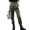 Women High Waist Pants Loose Army Green Camo Pants Streetwear Punk Black Pants Women Capris Trousers
