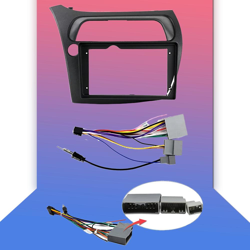 Автомобильное радио Android Auto Carplay для Honda Civic Hatchback 2006-2011, мультимедийный проигрыватель, головное устройство, стерео, GPS-навигация, BT WIFI 1+16 ГБ