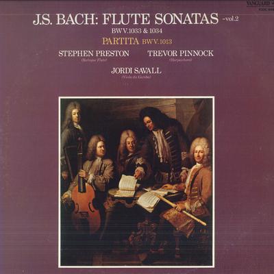 LP Record STEPHEN PRESTON, TREVOR PINNOCK, JO - Js Bach: Сонаты для флейты Том 2 K20C9494 VANGUARD Япония Классика Б/у