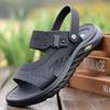 Summer New Beach Shoes Men's Sandals Leather Breathable Open-toed Sandals Dual-purpose Men's Shoes Casual Cowhide Sandals