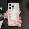 Ins Летний Круг Цветов для Apple 17/16iPhone15 Цветная Кромка Чехол для Телефона 13 Свежий 12 Премиум 14