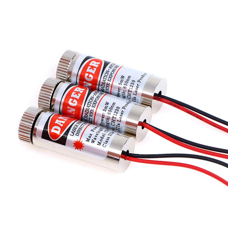 650Nm 5Mw Red Point/Line/Cross Laser Module Laser Head Laser Tube 3V-5V Dotted Laser Head Used For Red Light Laser Pointers