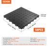 Garage Tiles Interlocking, 12 x 12 x 0.53 inch 50 Pack Garage Floor Covering Tiles, Non-Slip Double-Sided Texture Garage Flooring Tiles, for Garages,