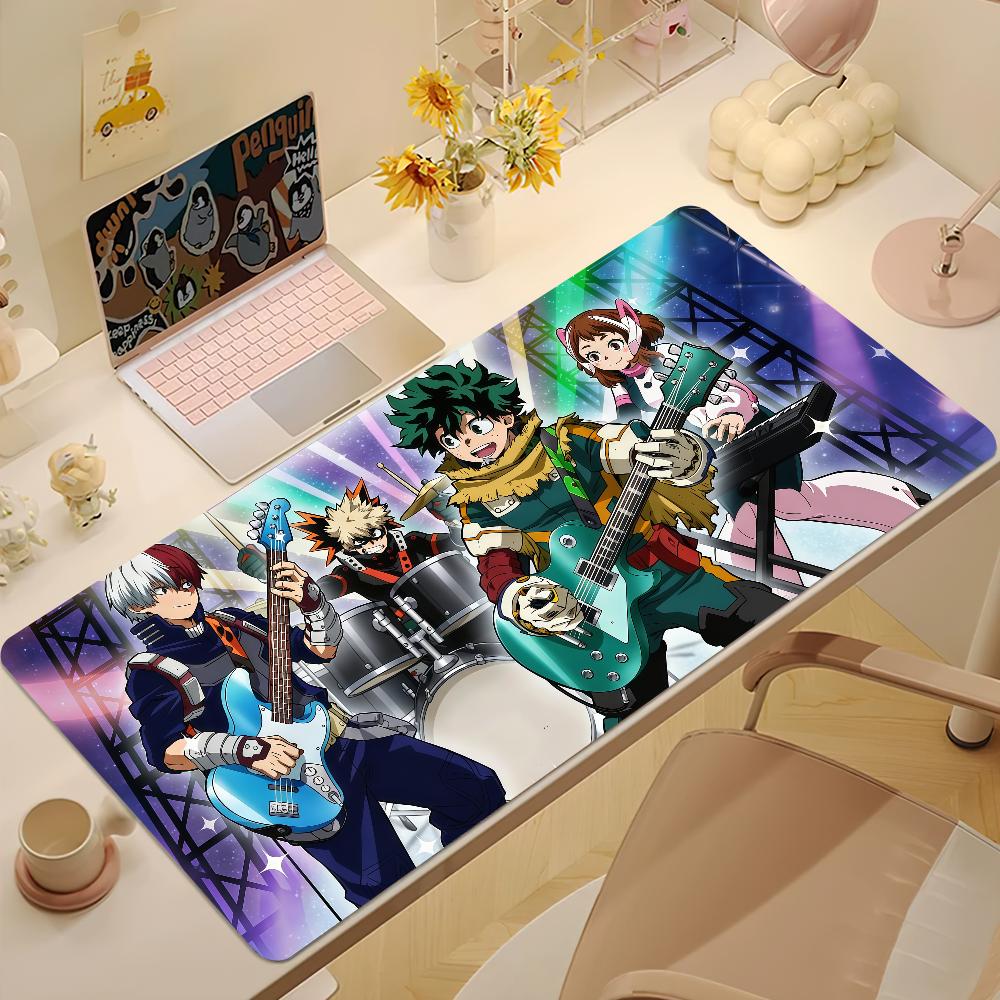 Anime My Hheroo Aacademia Mouse Pad Large Nonslip Lockedge Desktop Computer Desk Mat Keyboard Mousepad Office Gamer Student