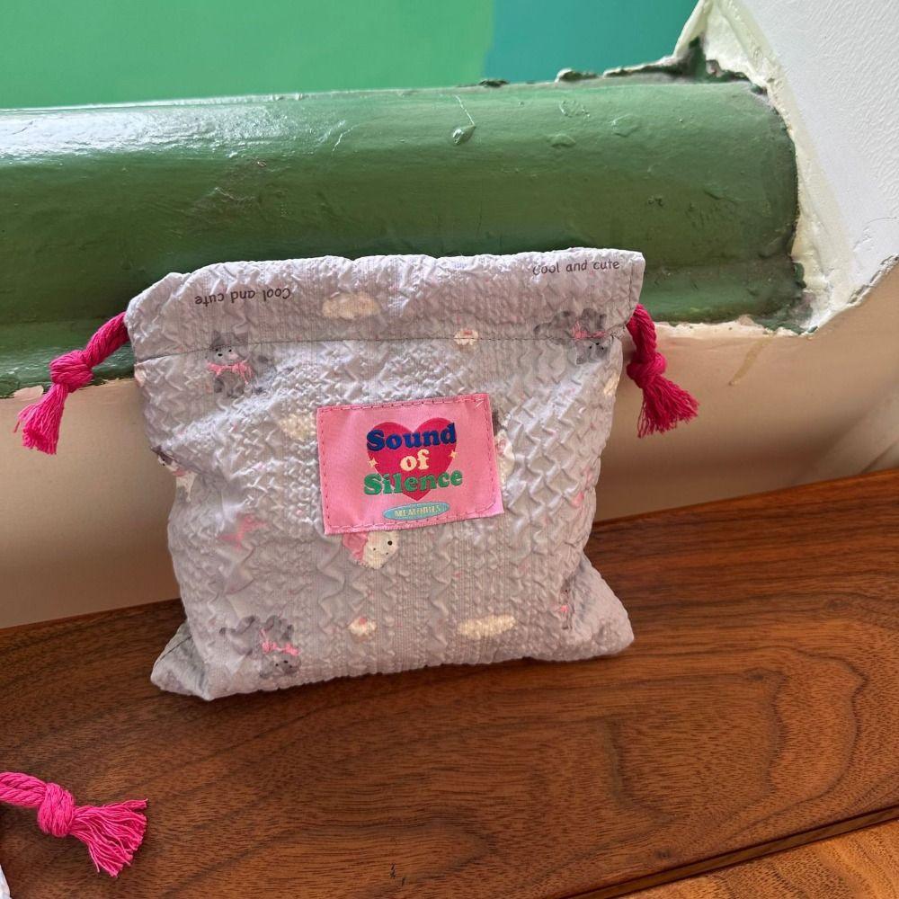 Мультяшная косметичка для хранения Y2k для девочек, новая пенопластовая сумка на шнурке