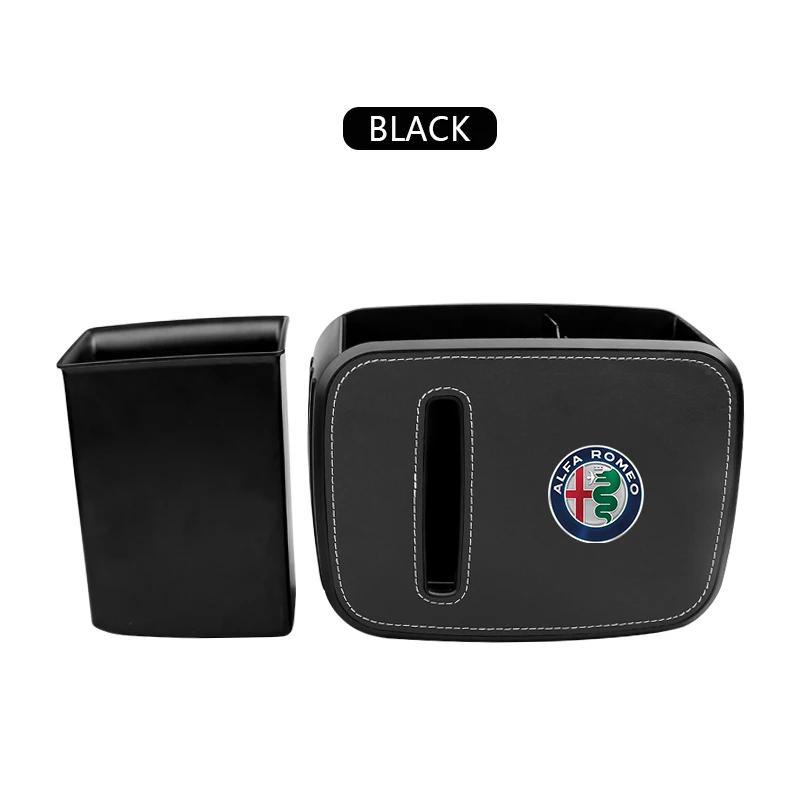 Car Stickers For Alfa Romeo Car Multi-Functional Tissue Box Water Cup Holder Storage Box For Alfa Romeo GT 147 159 156 166 Giuli