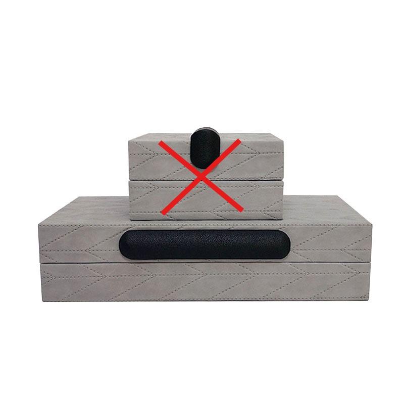 Шкатулка из скандинавской кожи для ювелирных изделий Модель комнаты Ящики для хранения Творческий роскошный орнамент Организация часов Дисплей Бусины Ювелирные аксессуары Упаковка