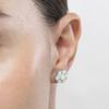 Luxenter Boucles d'oreilles en argent 925 et zirconium brillant plaqué finition en rhodié - Lorush