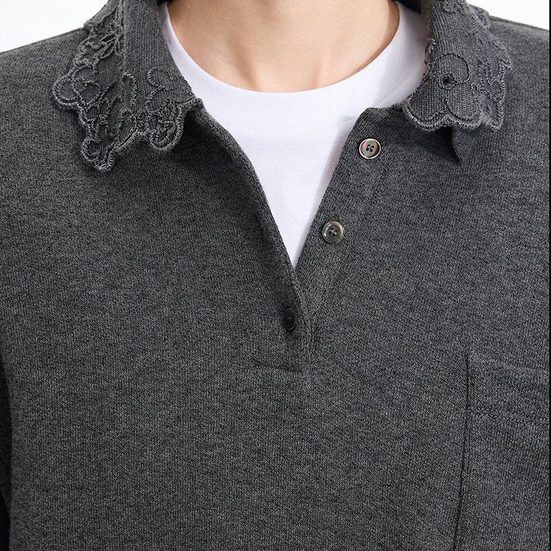 JNBY 2026 Spring Polo Neck Sweatshirt