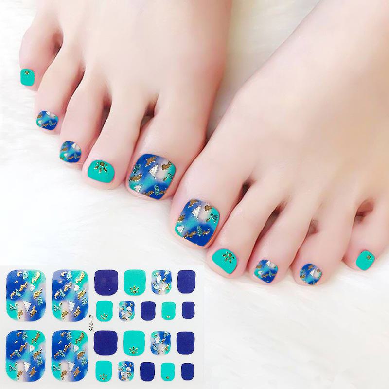 Наклейки на ногти с 3D-ромбовидным узором: Водостойкий, долговечный, отбеливающий для ног