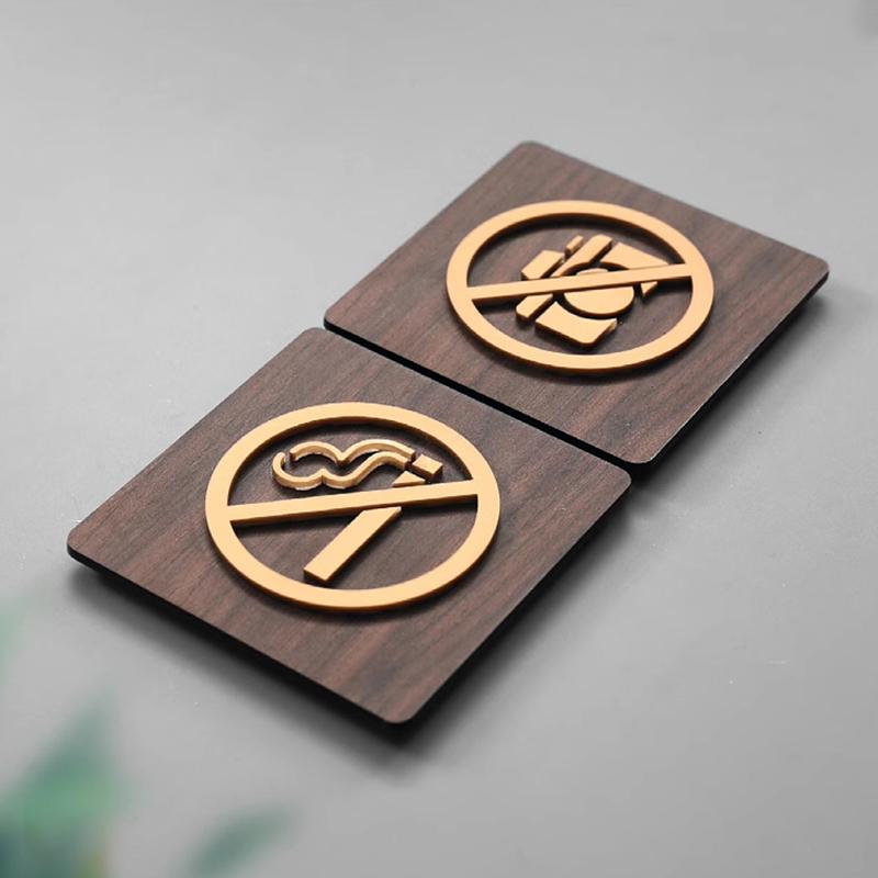 Стиль Теплое напоминание Знак Логотип Wi-Fi Курение запрещено Предупреждающая табличка Посторонним вход воспрещен Вывеска для общественного магазина Предупреждающий знак