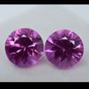 19 Ct Natural Pink Sapphire Round Cut CERTIFIED Ceylon Loose Gemstone Pair