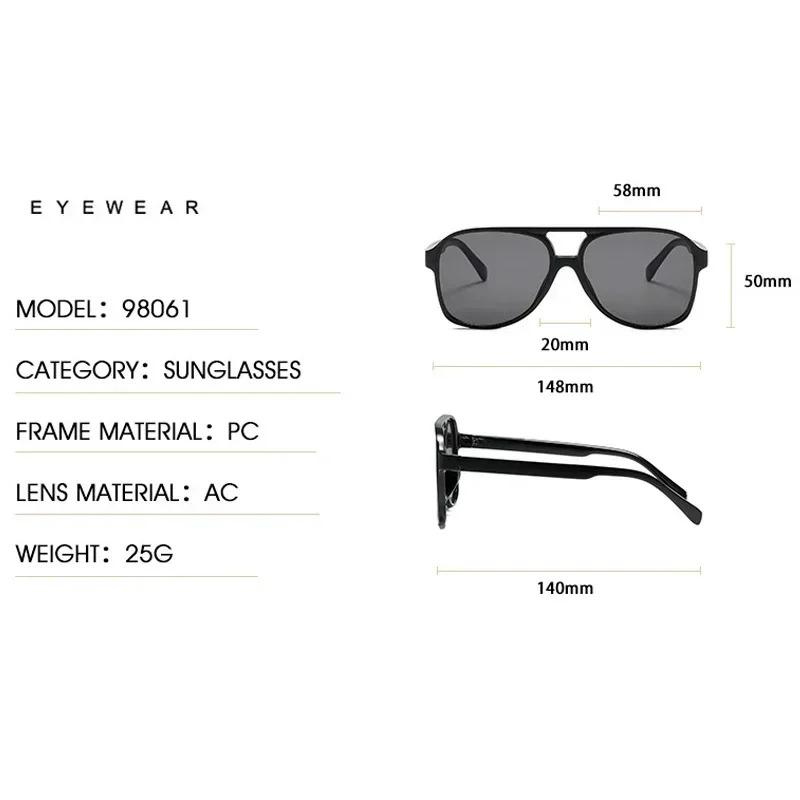 Винтажные солнцезащитные очки оверсайз женские ретро большая оправа солнцезащитные очки женские черные желтые в стиле инс квадратные очки oculos de sol