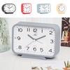 6 Colors Simple Desk Alarm Clock No Tick Number Clock Bedroom Study Room Home Decor Clocks Small Battery Operated Alarm Clock