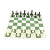 Chess Set Plastic Chess Board Set Desktop Artificial Leisure Game with Leather Checkerboard for Party Camping Relaxing