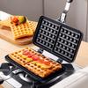 Non Stick Double Waffle Maker Heart Shape SandWich Maker New Waffle Maker  Breakfast Cooking
