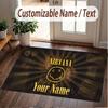 Custom Rug Nirvana Pattern Print Name Text Soft Non‑Slip Floor Carpet for Home Indoor Decoration