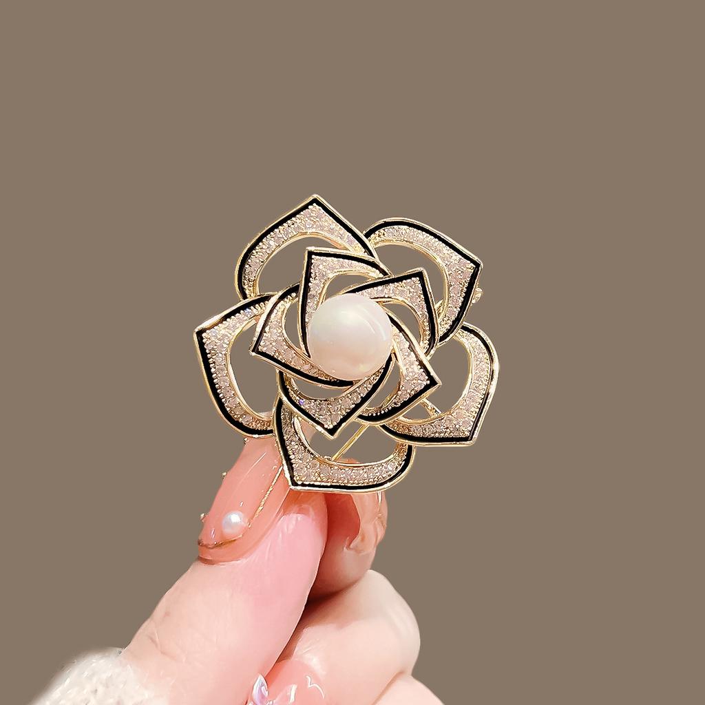High-End Brooches, Women'S Sense Of Luxury, Niche, High-End Pins, Elegant Temperament, Fixed Clothes, Suits, Pearl Jewelry
