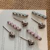 Elegant Metal Heart & Crystal Butterfly Hair Clips, Stylish Side Hairpins for Women, Premium Quality, Perfect Gift