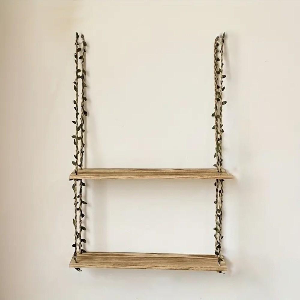 Bohemian Style Hanging Shelves 2/3 Layers Wall Rack New Wall Shelves  Bedroom Decor