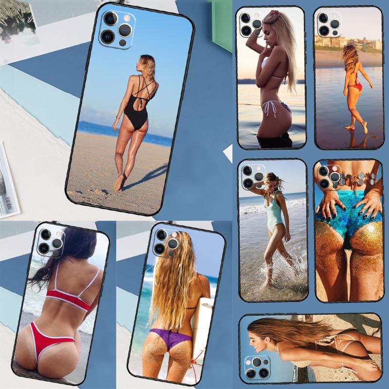 Чехол для телефона Honor Magic 8 Pro 5 6 7 Lite с изображением девушки в бикини 'Beach Booty' Чехол для Honor 200 400 90 70 50 X8a X8b X9a X9b X9c