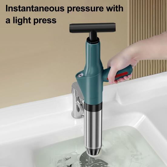 Индикатор давления воздуха вантуз из нержавеющей стали для удаления засоров в сливе