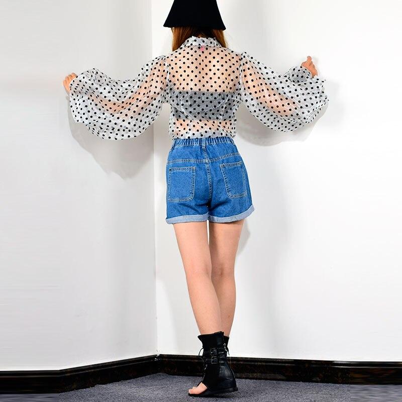 Xitao Рубашка с точечным принтом Однобортная блузка WQR2020