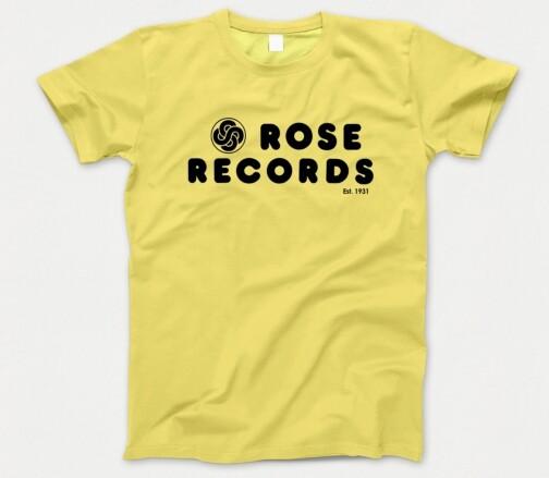 Футболка Rose Records 652 Музыкальный магазин 80-х Чикаго Видео Кокосы Камелот Персики