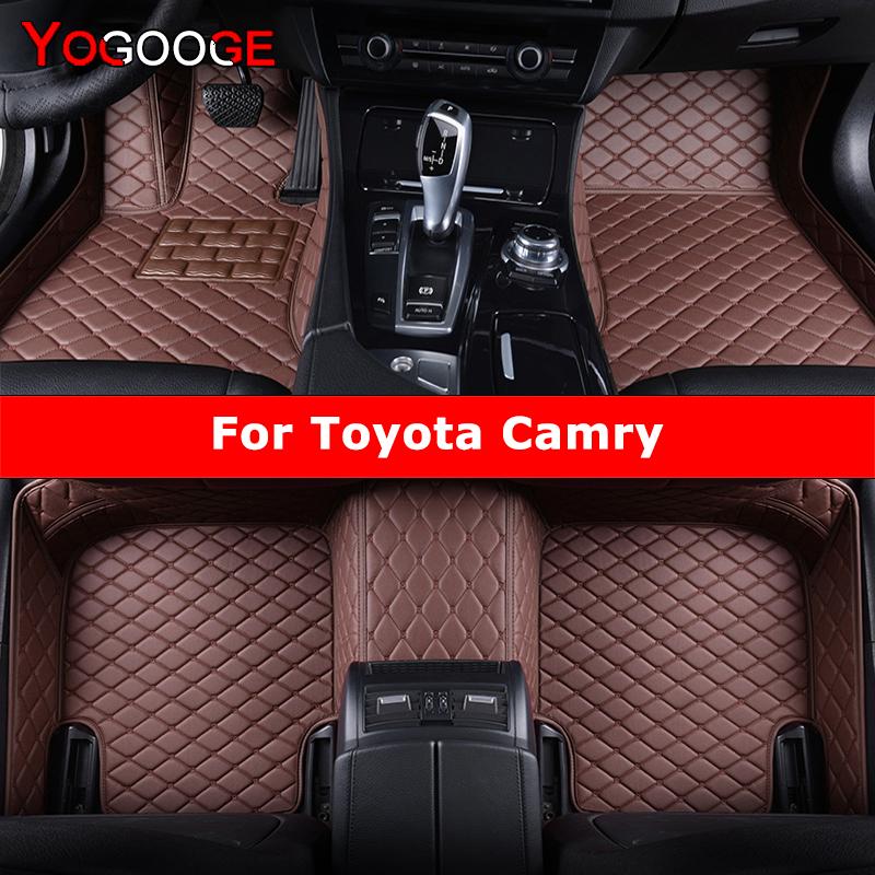 Djbn1 YOGOOGE Индивидуальные автомобильные коврики для Toyota Camry Автомобильные ковры Ножные аксессуары для автомобиля
