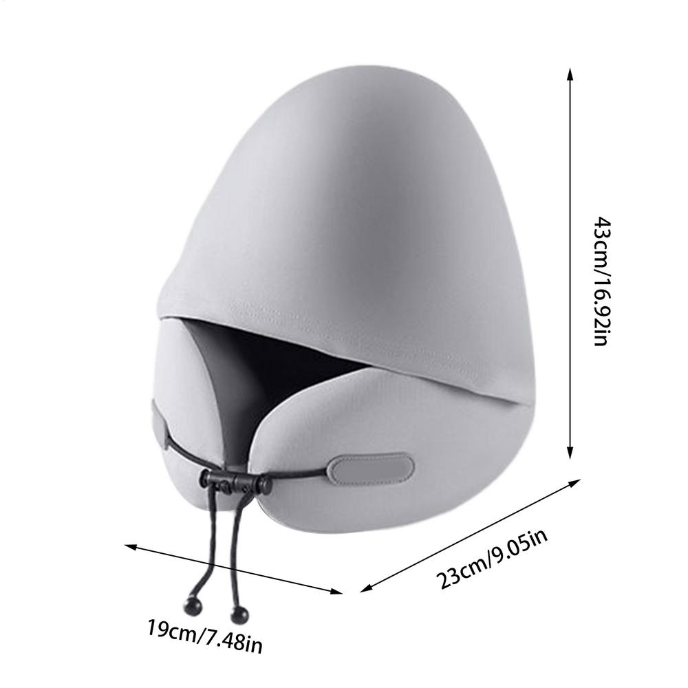 Car Headrest Pillow Soft U Shaped Neck Pillow Ergonomic Cushion Pad Sleep Aid Tool Shading Headrest for Sitting Nap Bed Road