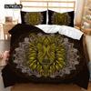 Mandala Duvet Cover Set Exotic Bohemian Animals Bedding Set Animal Theme Single Twin Full Queen King Size Microfiber Quilt Cover