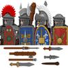 Medieval Military Rome Legionary Building Blocks Royal Guard Army Soldier Figures Centurion Adjutant Shield Sword Bricks Toys