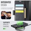 Чехол AUTSPACE A11 для Samsung Galaxy S24, кошелек-чехол из ретро-кожи с RFID-блокировкой