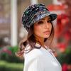 Vintage Floral Print Hat Lightweight Hat for Women