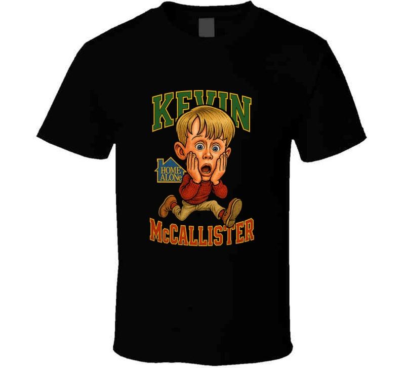 Home Alone Kevin Mcallister Retro Christmas Movie Caricature Unisex T-shirt