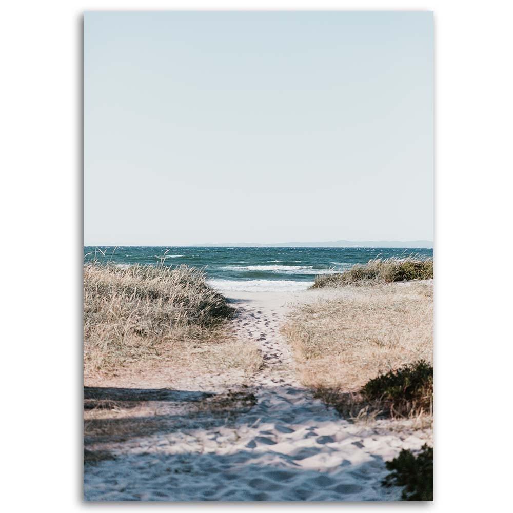 Canvas print, Descent to the beach