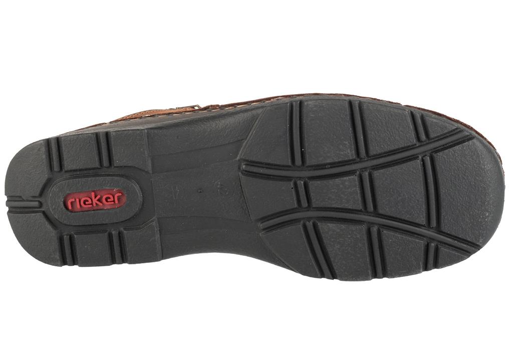 RIEKER Booties, Mens Brown Lace-up Shoes