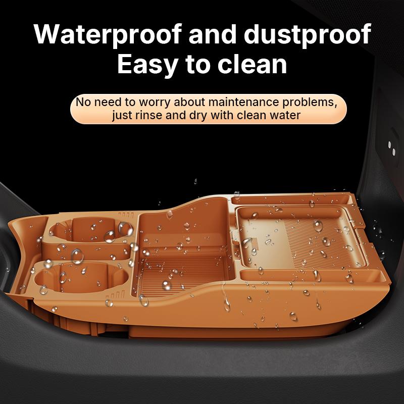 Custom Silicone Storage Box For Xiaomi Yu7 2025 2026 Center Armrest Hidden Box Cup Holder Organizer Interior Accessories