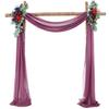 6/3 Meters Wedding Arch Drape Fabric Sheer Chiffon Tulle Curtain Draping Backdrop Party Supplies Home Drapery Ceremony Decoration