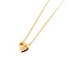 Les Trésors De Lily [L4590] - Gold-Plated Necklace 'Love' White Gold - 13x12 Mm