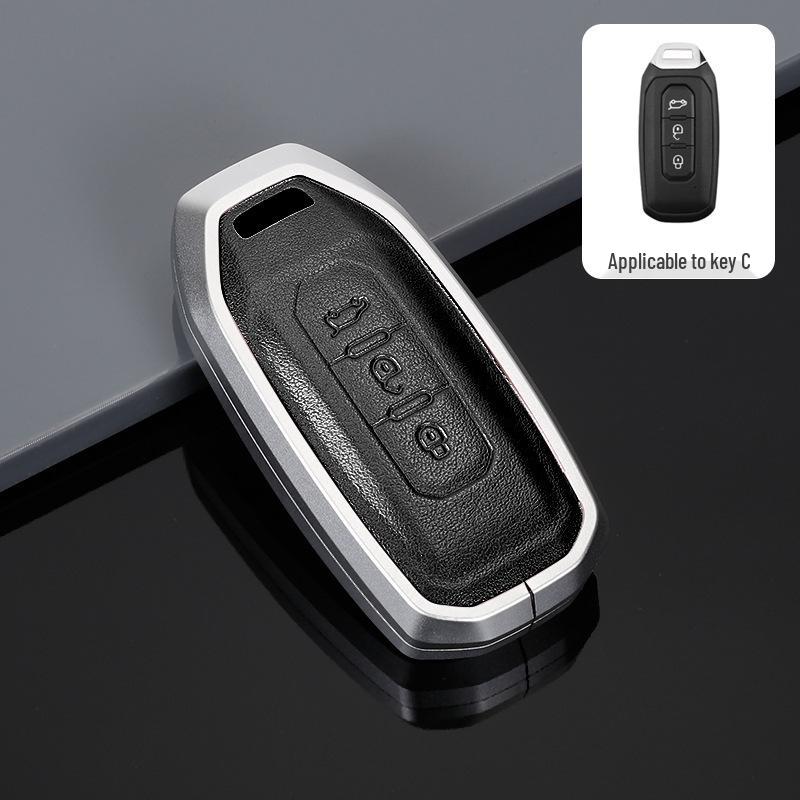 Premium Aluminum Alloy Key Cover for 2022 Ford Territory