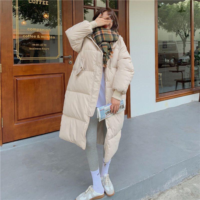 Long Parkas Winter Jacket Women Thicken Warm Coat Oversized Outerwear Korean Autumn Casual Jackets