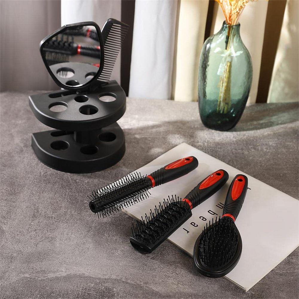 Салон красоты Расческа для массажа Набор расчесок для волос Расческа для волос Гребень Набор с зеркалом Держатель для зеркала