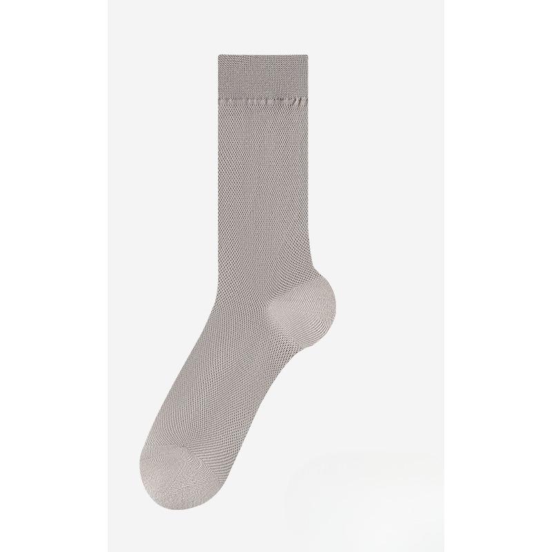 Мужские удлиненные носки до середины икры, однотонные длинные носки, антибактериальные и дезодорирующие, тонкие дышащие носки для весны и лета