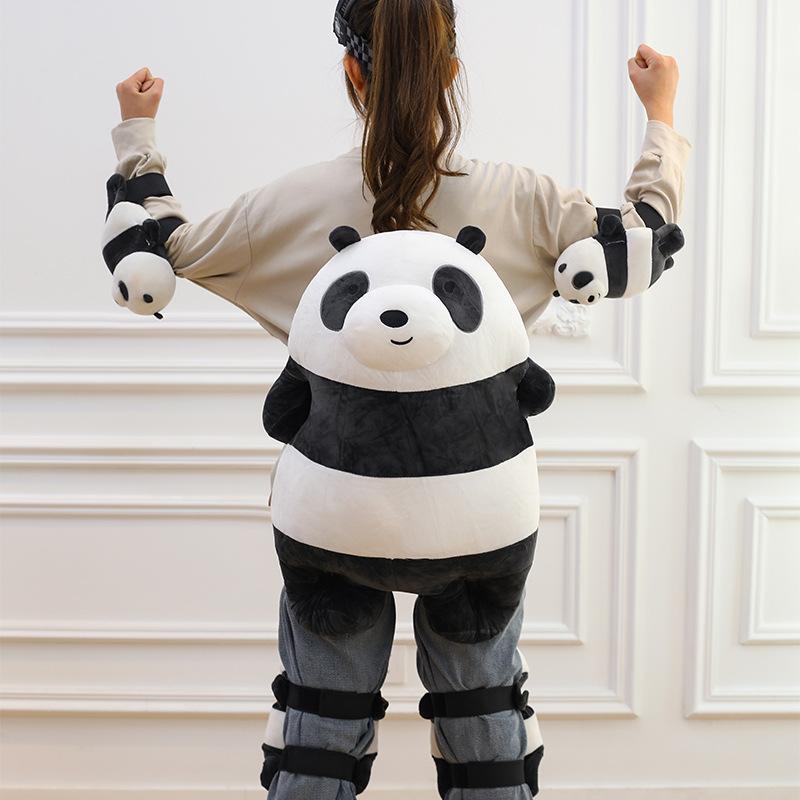 Ski Protection Cute Plush Little Turtle White Bear Hip Protection Knee Protection Men And Women Single And Double Board Equipmen