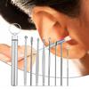 8Pcs/Set Earpick Kit Reusable Anti-Slip Stainless Steel Ergonomic Ear Spoon Set Ear Care Tool