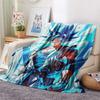 Son Goku Flannel Blanket, High quality Comfortable for All Seasons, Home Decor, Warmth and Comfort