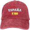 Espana Флаг Испании Испанские джинсовые шляпы для мужчин и женщин Бейсболки Casquette Denim для взрослых Унисекс Четыре сезона Повседневный