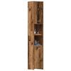 VidaXL Bathroom Cabinet Old Wood 30x30x183.5 Cm Engineered Wood 859393